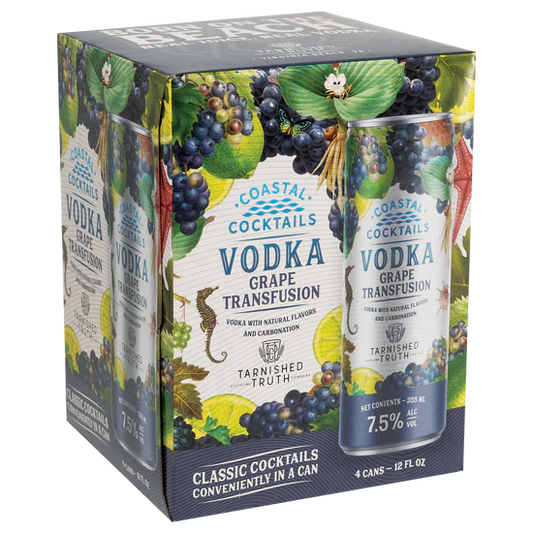 Coastal Grape Transfusion Vodka Cocktail 12-Oz Can 4-Pack