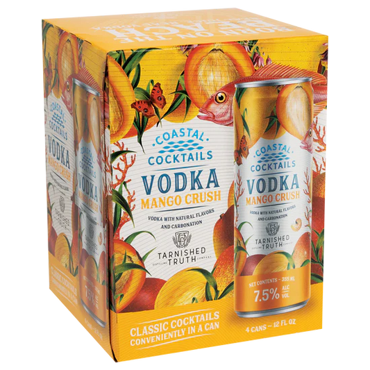 Coastal Mango Crush Cocktail 12-Oz Can 4-Pack