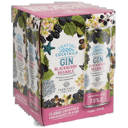 Coastal Blackberry Bramble Gin Cocktail 12-Oz Can 4-Pack