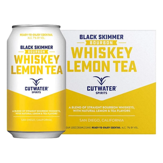 Cutwater Lemon Tea Whiskey Ready to Drink Cocktail 12-Oz Can 4-Pack