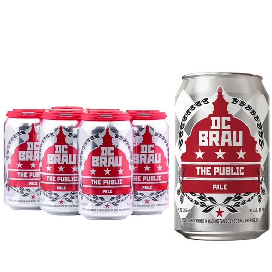 DC Brau Brewing Co. The Public Pale Ale Beer 12-Oz Can 6-Pack