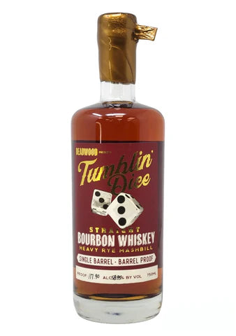 Deadwood Tumblin Dice Heavy Rye Mashbill Straight Bourbon Whiskey 750ml