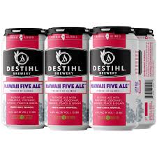 Destihl Brewery Hawaii Five Ale Blonde Beer 12-Oz Can 6-Pack