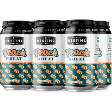 Destihl Brewery Peach Wheat Beer 12-Oz Can 6 Pack