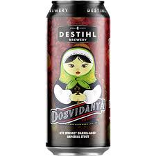 Destihl Brewery Dosvidanya Rye Barrel Russian Imperial Stout Beer 16Oz Can