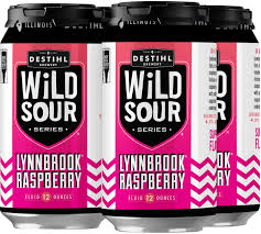 Destihl Wild Sour Series Lynnbrook Raspberry Berliner Weisse Ale Beer 12-Oz Can 4-Pack