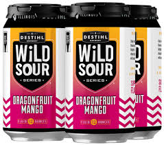Destihl Wild Sour Series Dragonfruit Mango Ale Beer 12-Oz Can 4-Pack