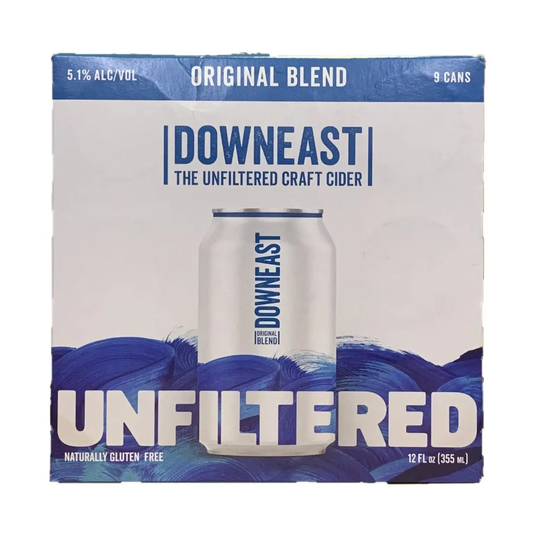 Downeast Unfiltered Original Blend Cider 12-Oz Can 9-Pack