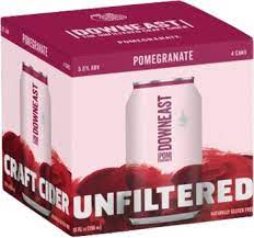 Downeast Unfiltered Pomegranate Cider 12-Oz Can 4-Pack
