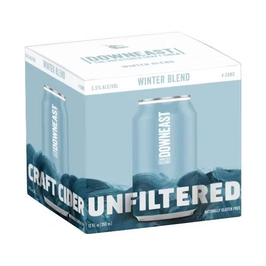 Downeast Unfiltered Winter Blend Cider 12-Oz Can 4-pack