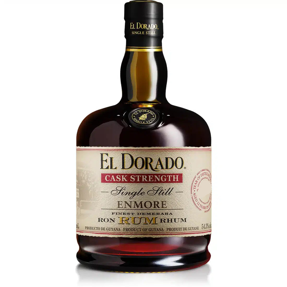El Dorado Enmore Cask Strength Single Still Rum 750ml