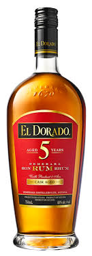 El Dorado Rum 5 Year Old Cask Aged Demerara Rum 1Lt