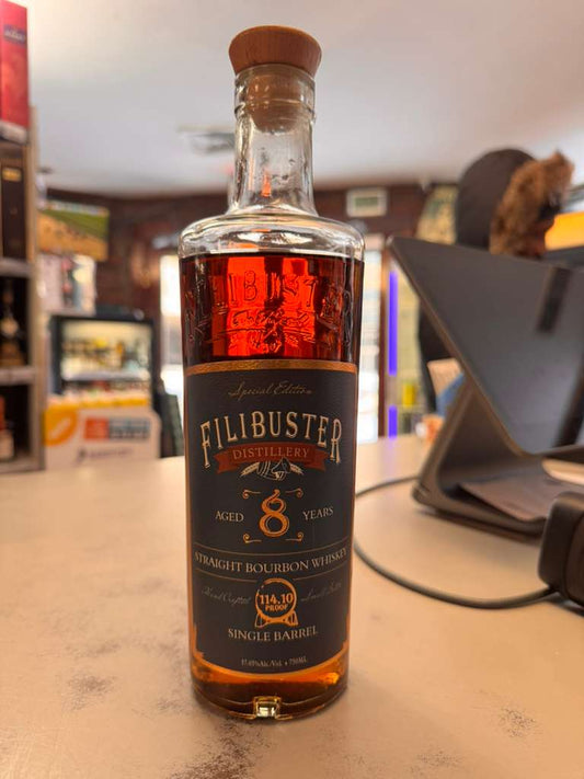 Filibuster Single Barrel 8 Year Old Straight Bourbon Whiskey 750ml