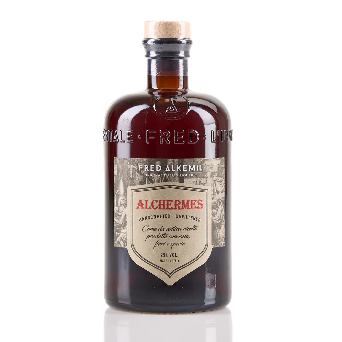 Fred Alkemil Alchermes Handcrafted Unfiltered Original Italian Liqueurs 700ml