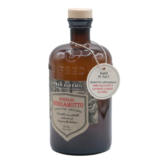 Fred Alkemil Rosolio Bergamotto Handcrafted Unfiltered Original Italian Liqueurs 700ml