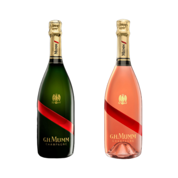 G.H. Mumm Grand Cordon Brut & Rose Wine Bundle 750ml 2-Pack