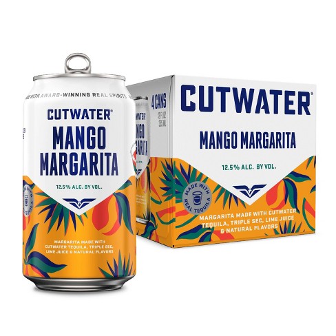 Cutwater Spirits Mango Margarita 12-Oz Can 4-Pack