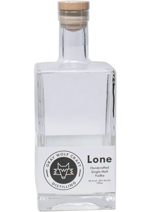Gray Wolf Craft Distilling Lone Handcrafted Single Malt Vodka 750ml