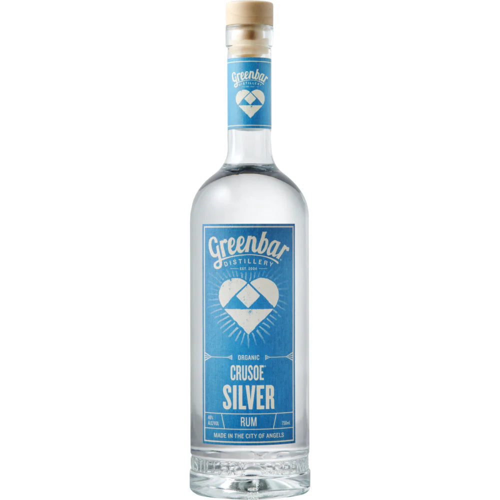 Greenbar Distillery Crusoe Silver Rum 750ml