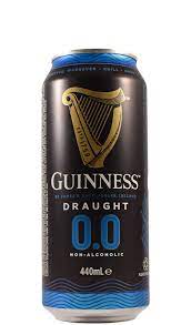 Guinness Draught 0 Non Alcoholic Stout Beer 14.9-Oz Can 4-Pack