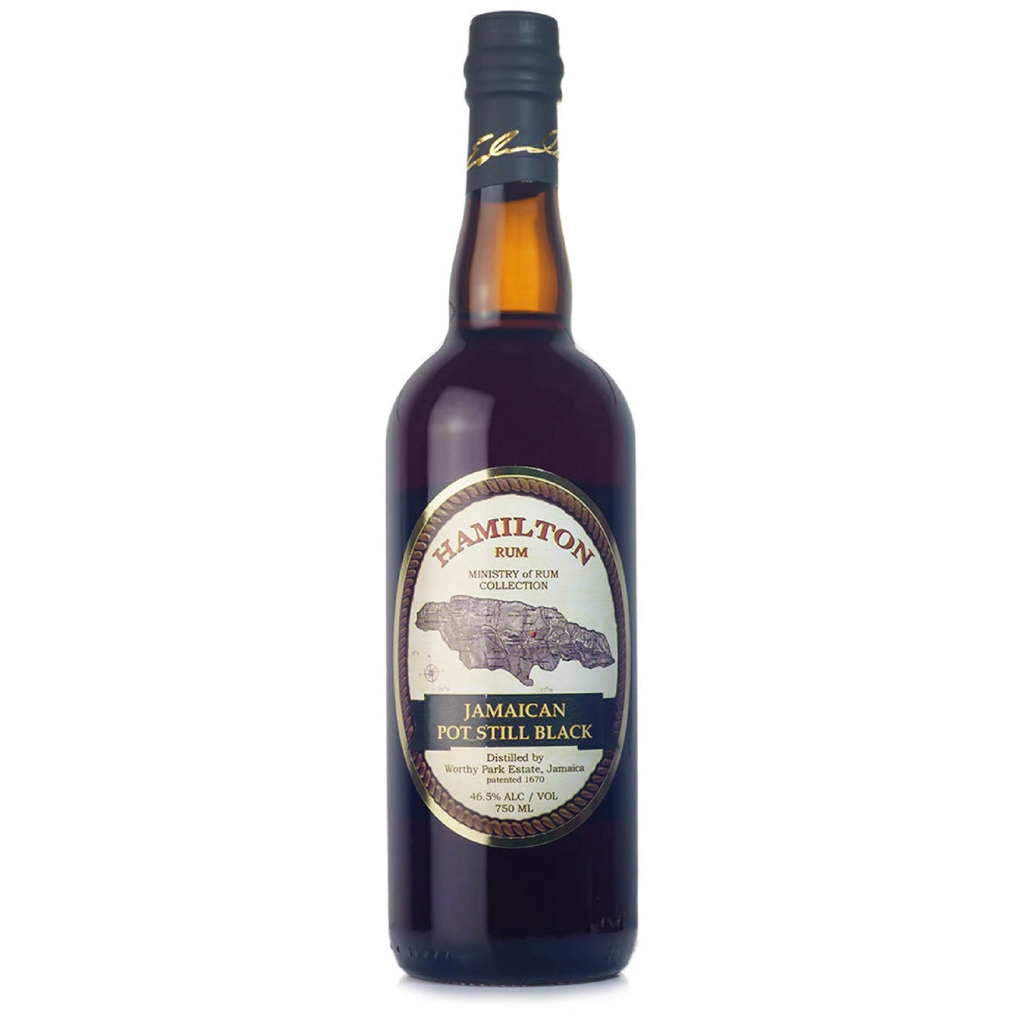 Hamilton Jamaican Pot Still Black Rum 1Lt