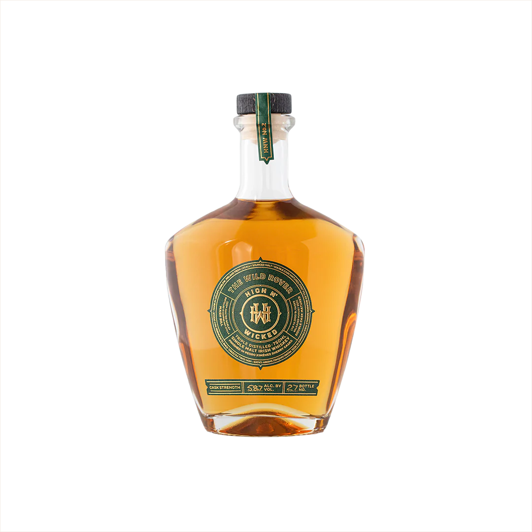 High N Wicked No. 2 The Wild Rover Cask Strength Triple Distilled Single Malt Irish Whiskey 750ml