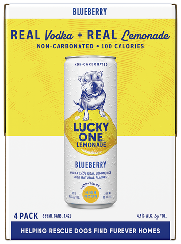 High Noon Lucky One Vodka Blueberry Lemonade 355ml Can 4-Pack