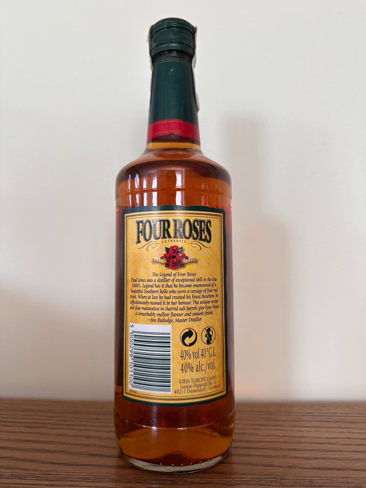 2008 Four Roses Yellow Label Bourbon 80 Proof 700ml