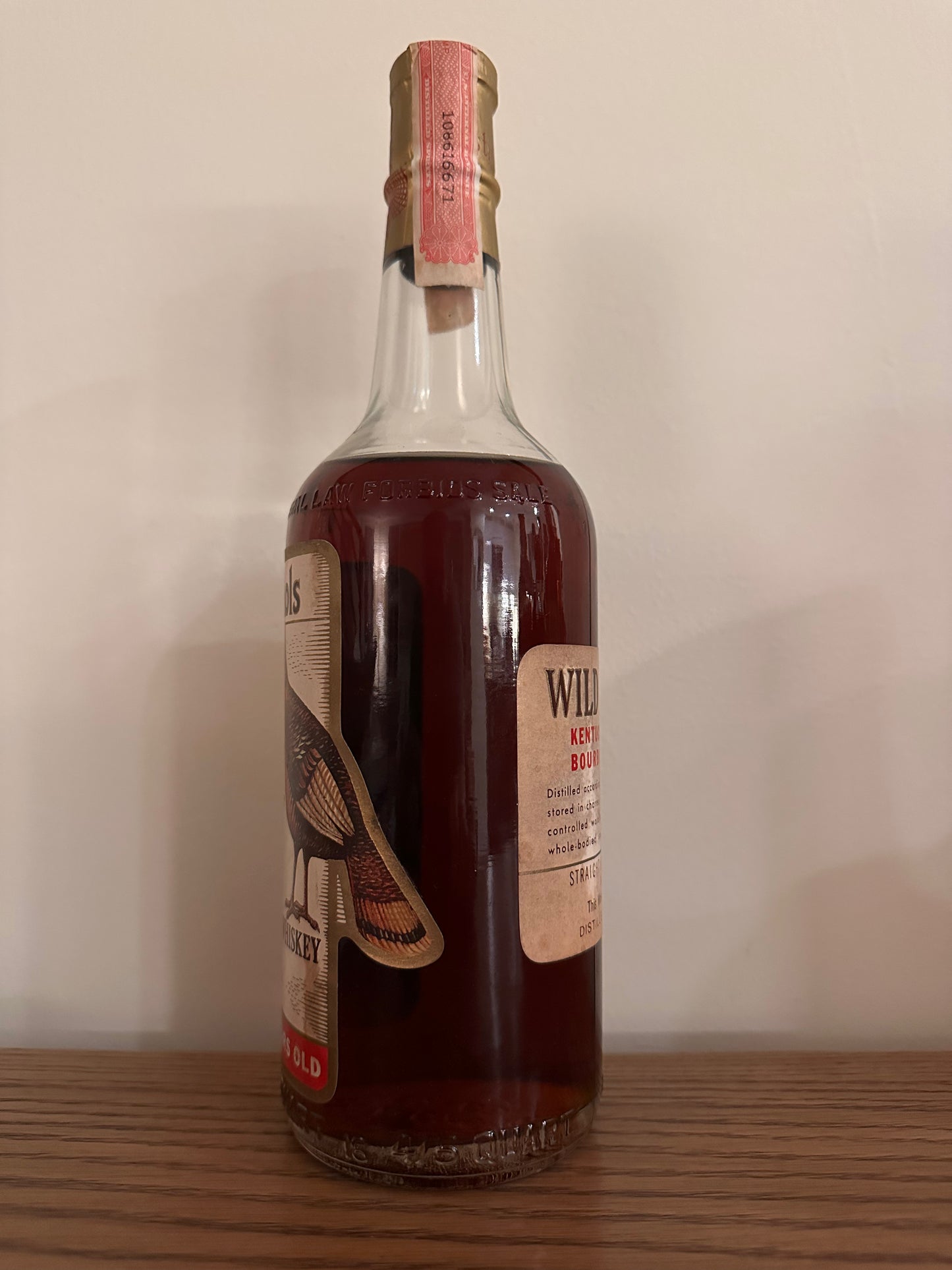 1963 Wild Turkey 8 Year 101 Proof "New York, NY" Austin Nichols 4/5 Quart