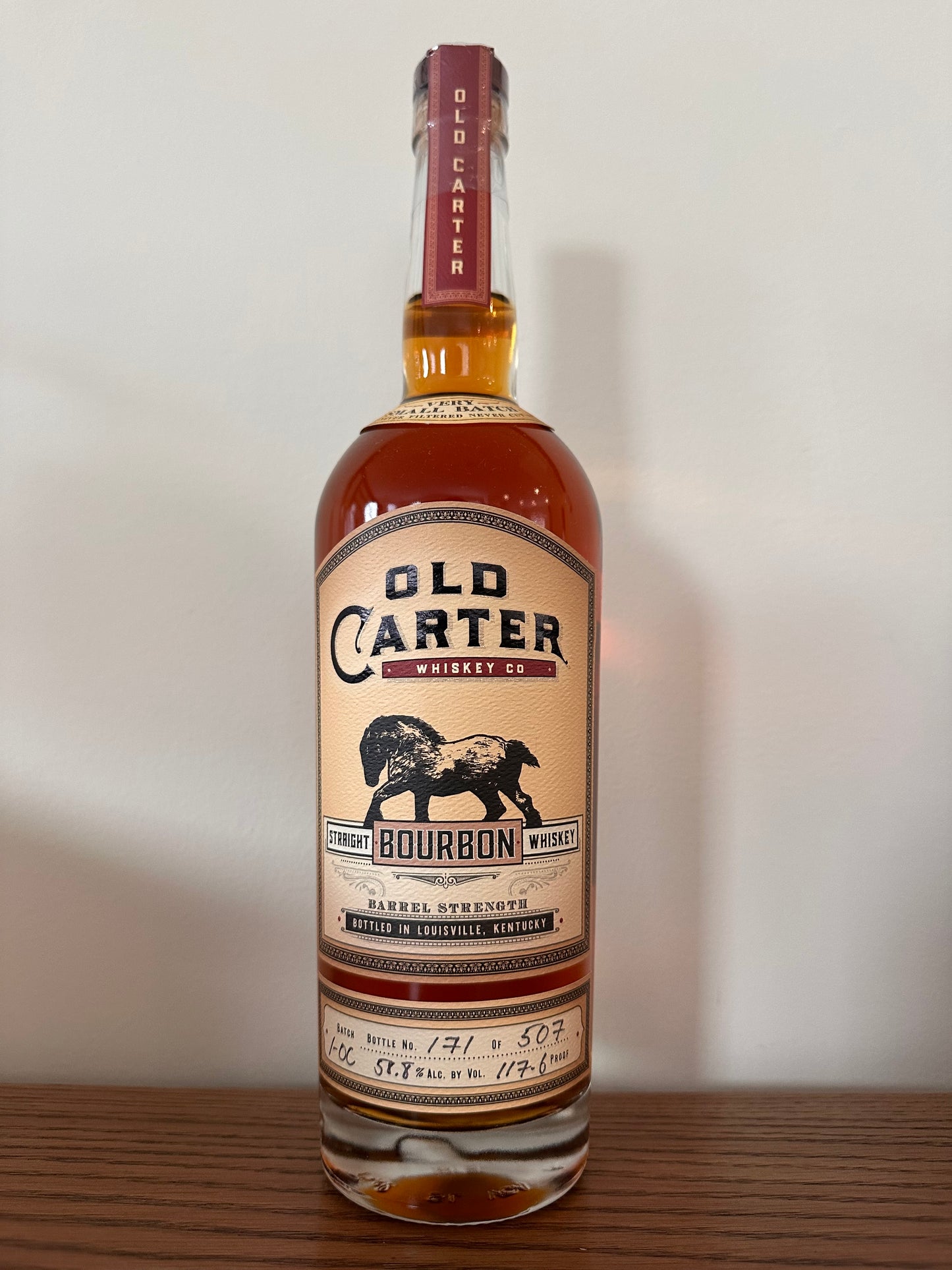 2025 Old Carter Barrel OC-1 Straight Bourbon Whiskey Very Small Batch 750ml