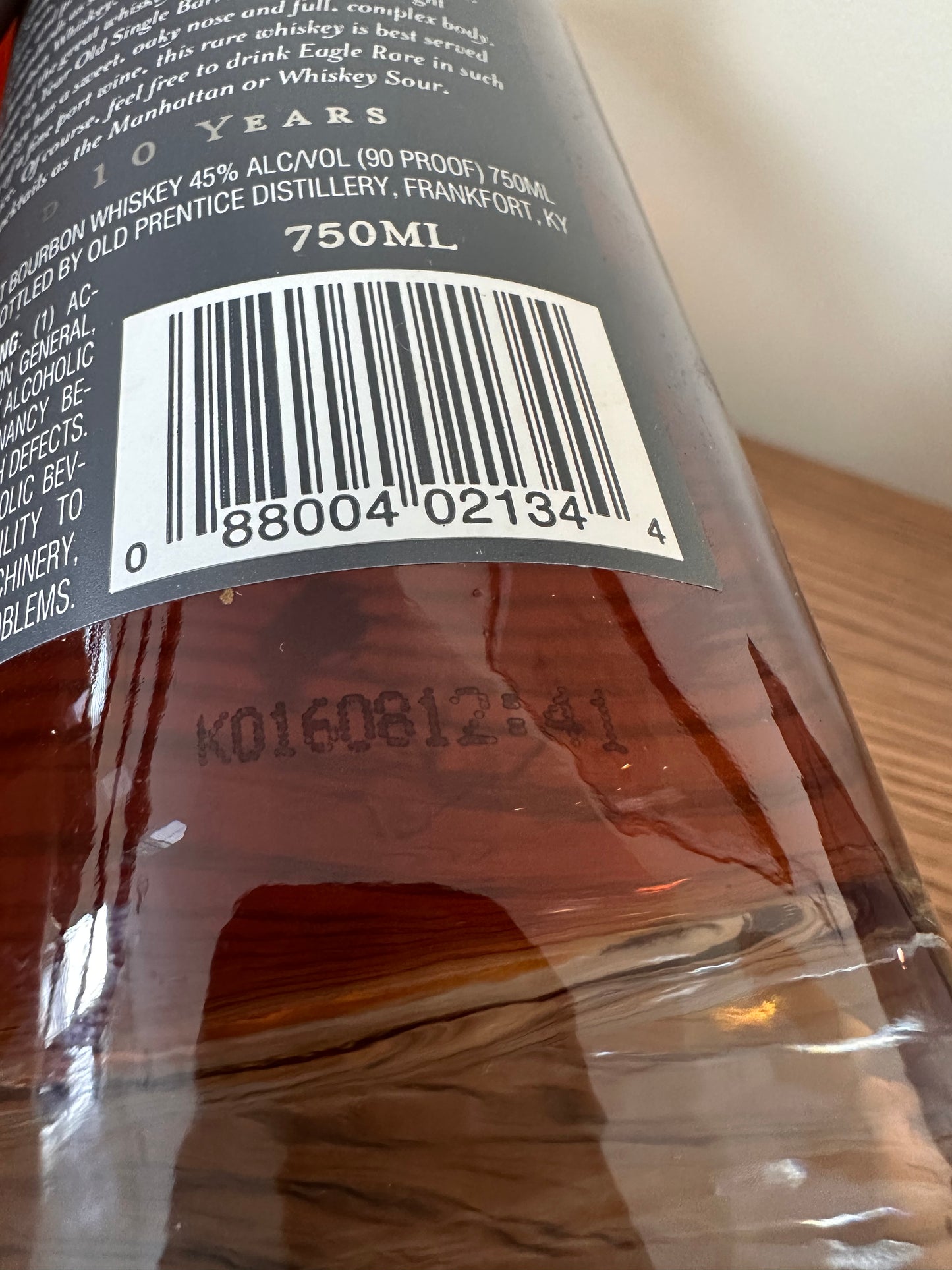 2008 Eagle Rare "Old Prentice Distillery" 750ml
