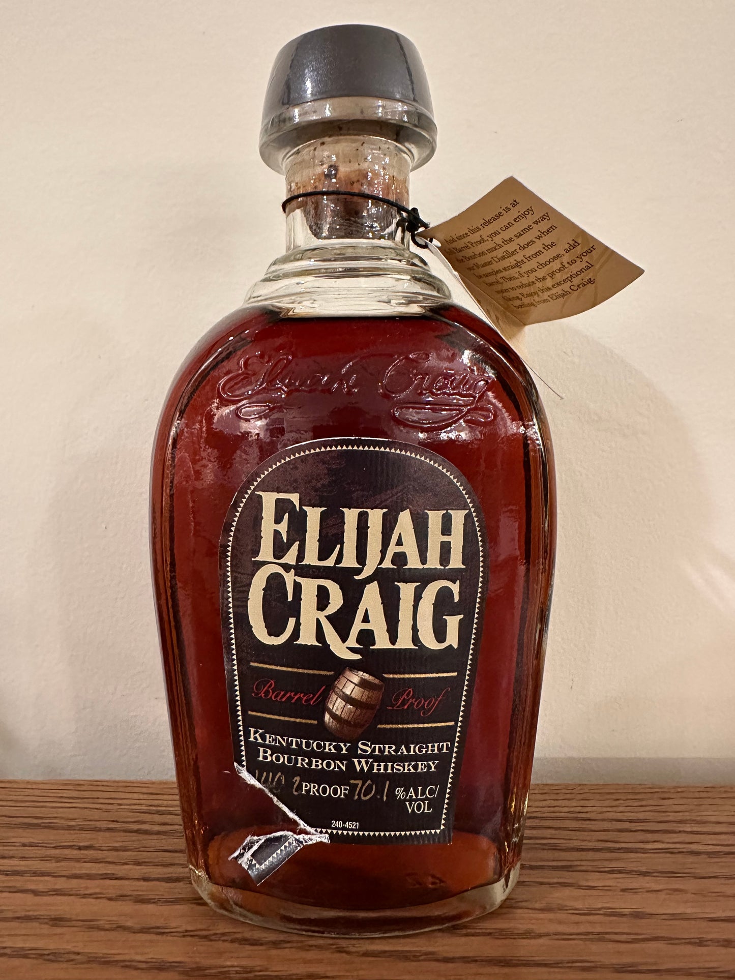 2014 Elijah Craig Batch 6 Barrel Proof Kentucky Straight Bourbon Whiskey 700ml