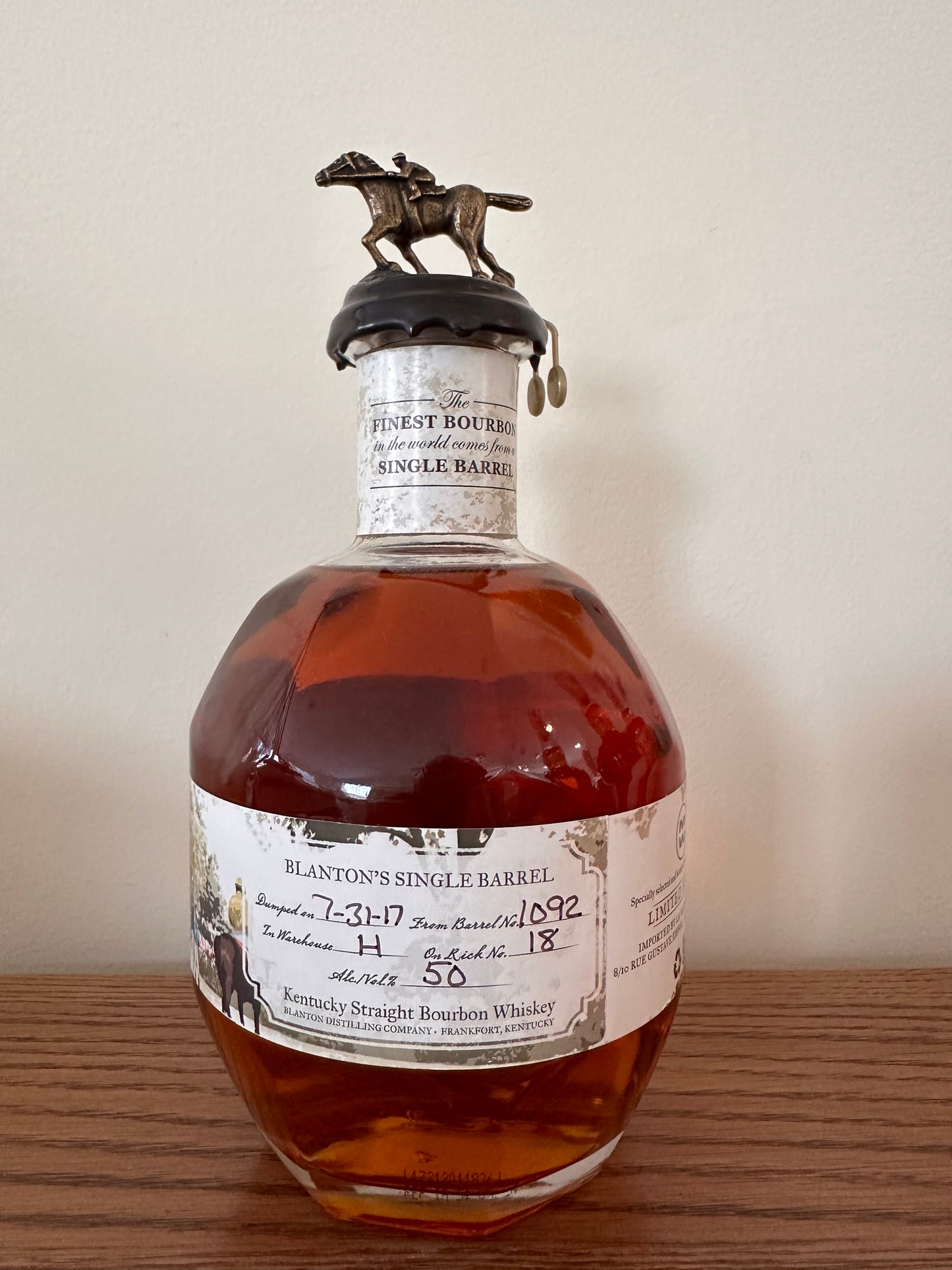 2017 Blanton's Single Barrel 'La Maison Du Whisky 700ml