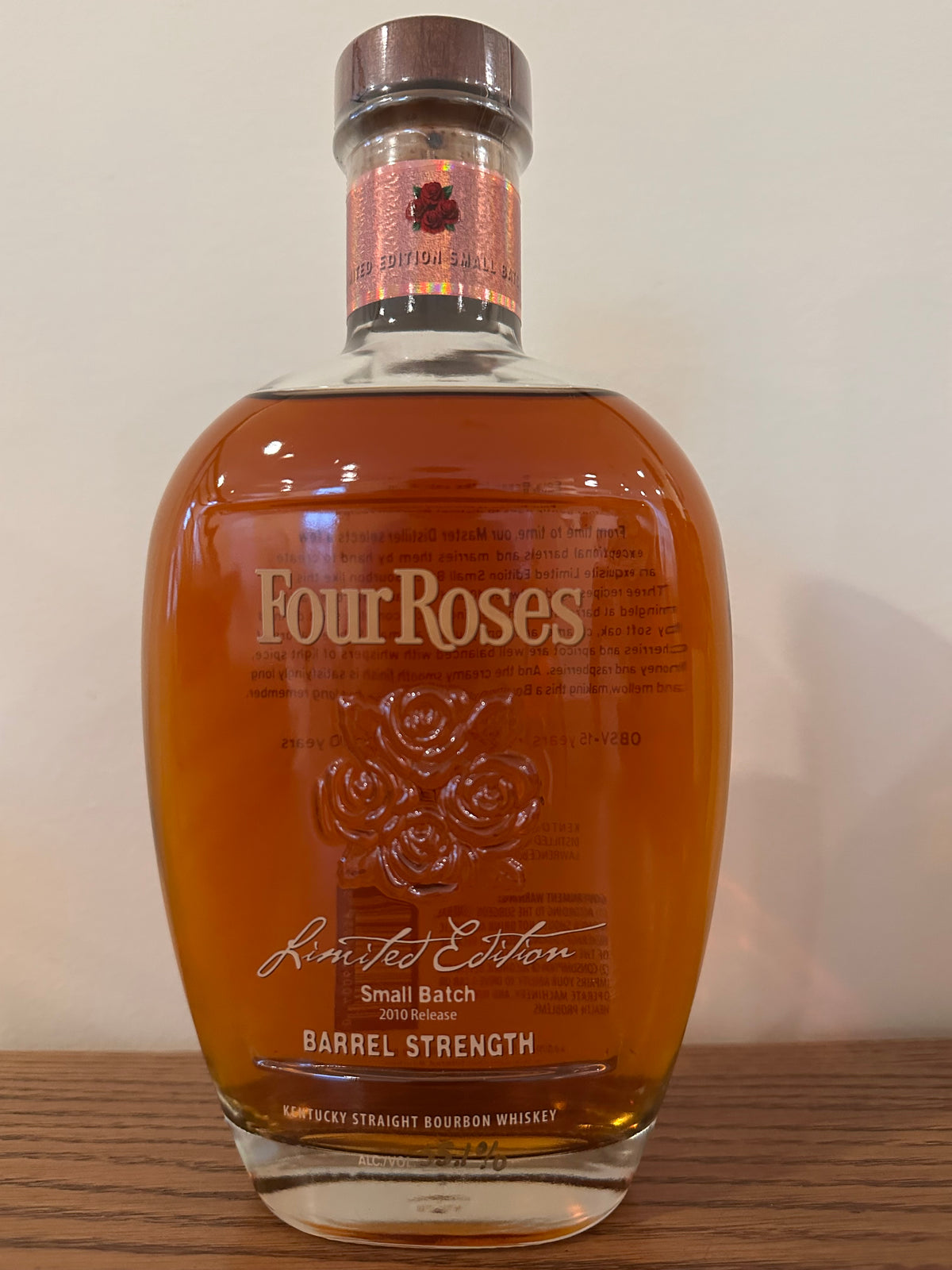 2010 Four Roses Limited Edition Small Batch Barrel Strength Kentucky Straight Bourbon Whiskey 750ml
