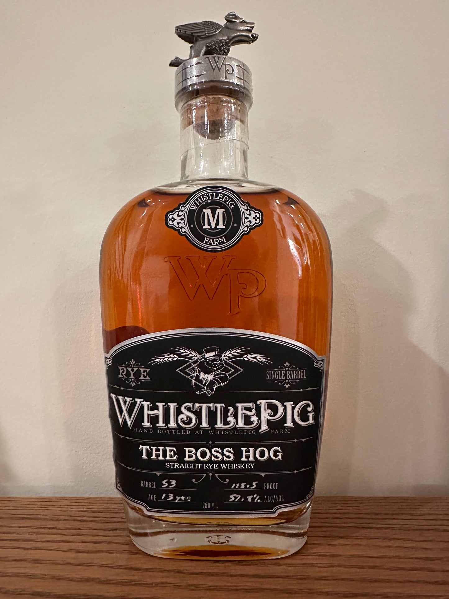 WhistlePig 13 Year Old The Boss Hog II Edition The Spirit of Mortimer Straight Rye Whiskey 750ml