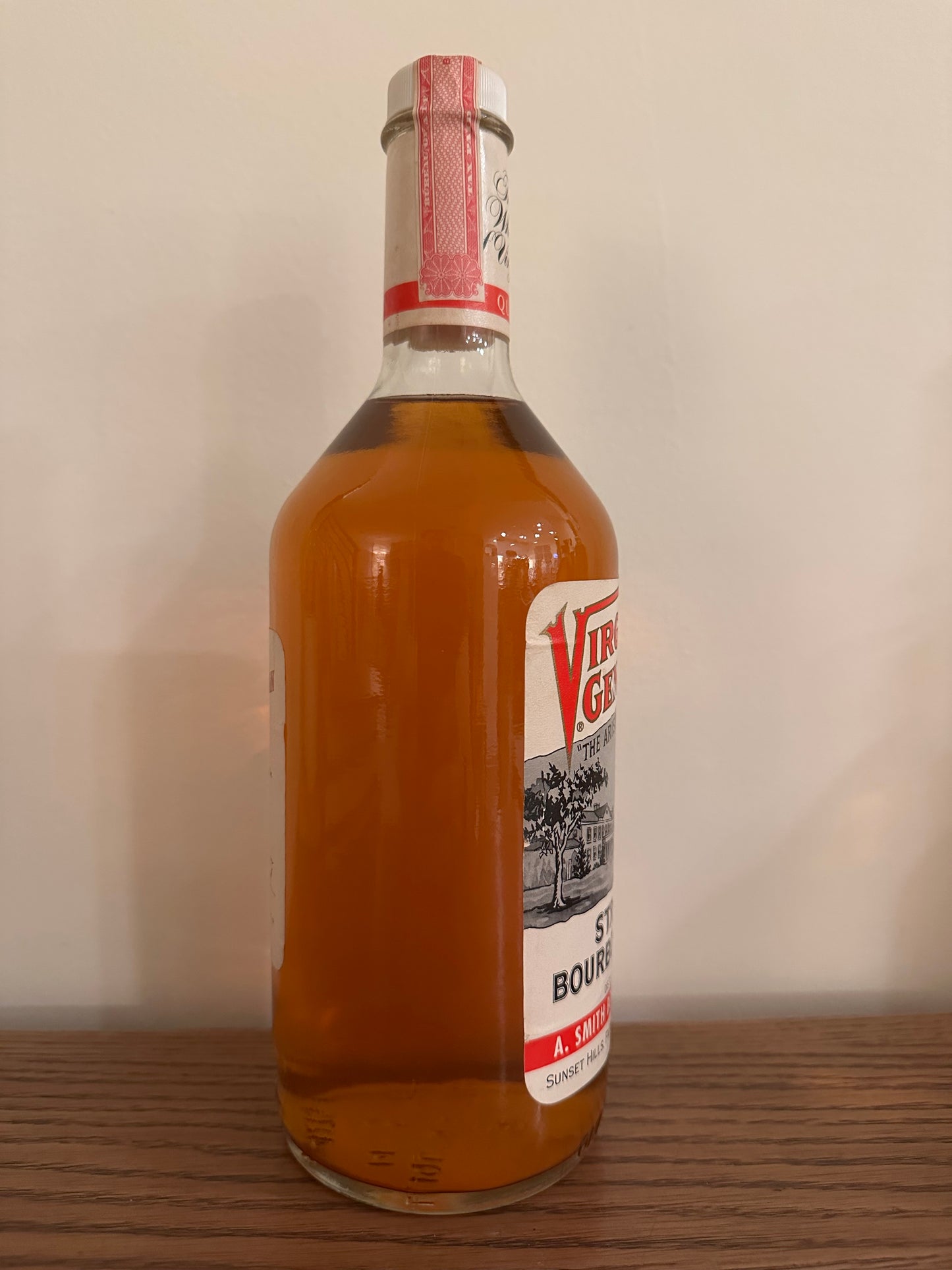 1978 A. Smith Bowman Virginia Gentleman 80 Proof Quart