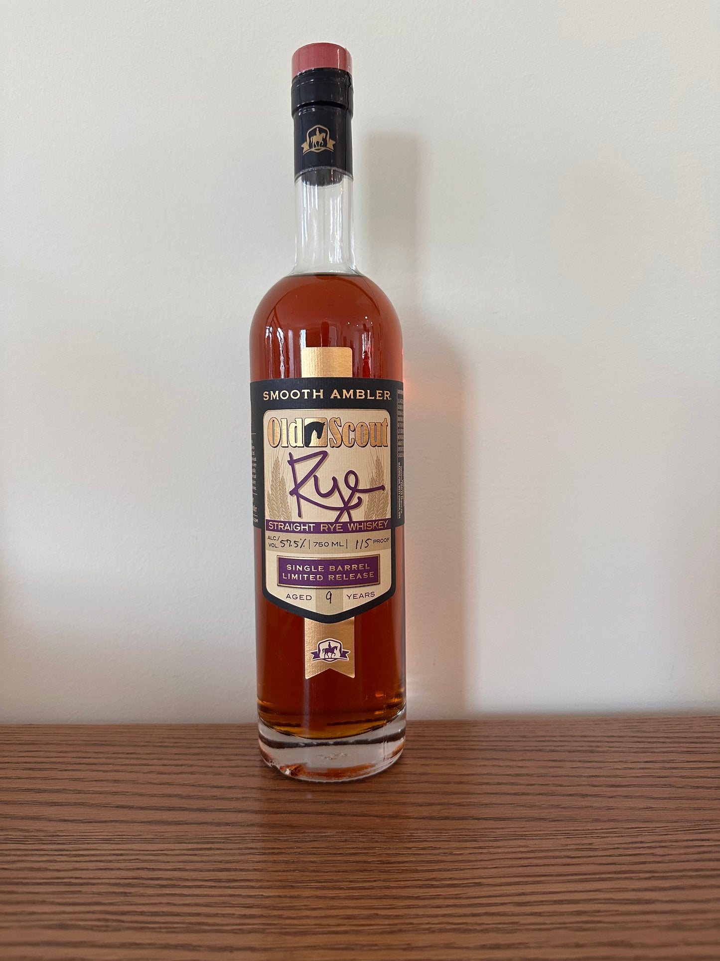 Smooth Ambler Gift Shop Release - 9 year Old Scout Single Barrel Rye Whiskey 750ml 57.5% ABV