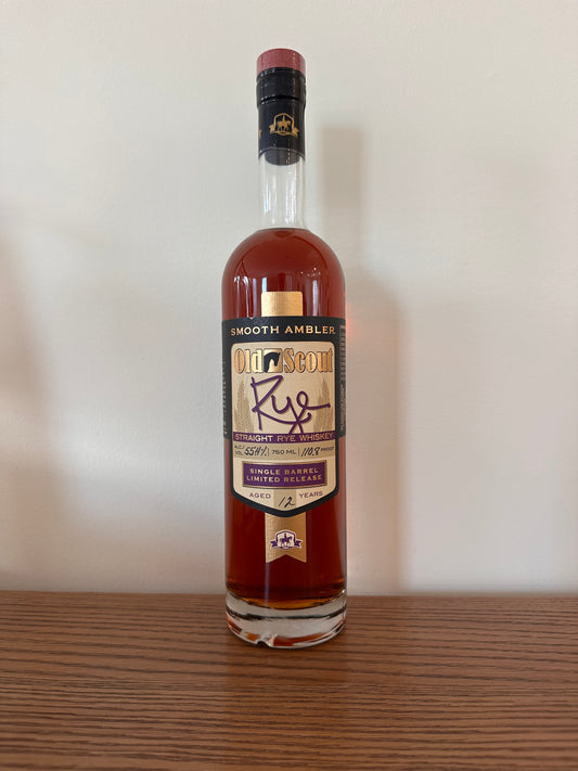 Smooth Ambler Gift Shop Release - 12 year Old Scout Single Barrel Rye Whiskey 750ml 55.4% ABV