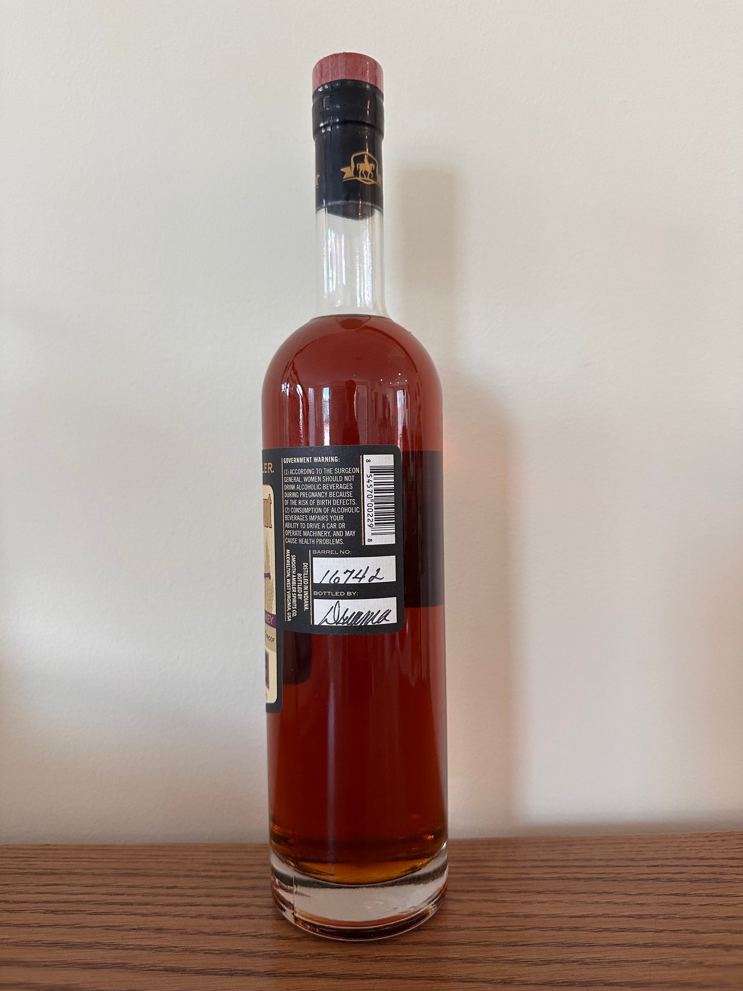 Smooth Ambler Gift Shop Release - 12 year Old Scout Single Barrel Rye Whiskey 750ml 55.4% ABV