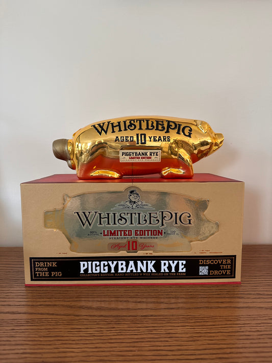 WhistlePig Limited Edition 10 Years Aged Gold Edition Piggybank Rye 1L