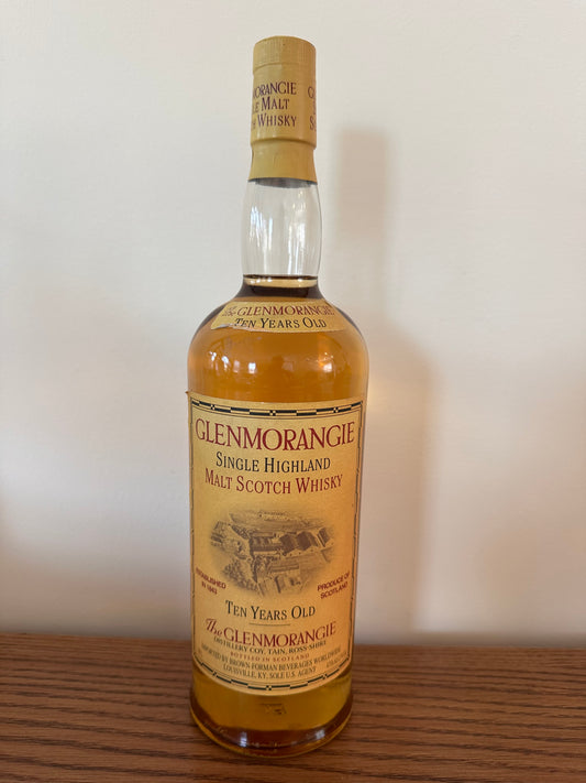 Glenmorangie 10 Year Old Single Malt Scotch Whisky (2000's Bottling) 1 Liter