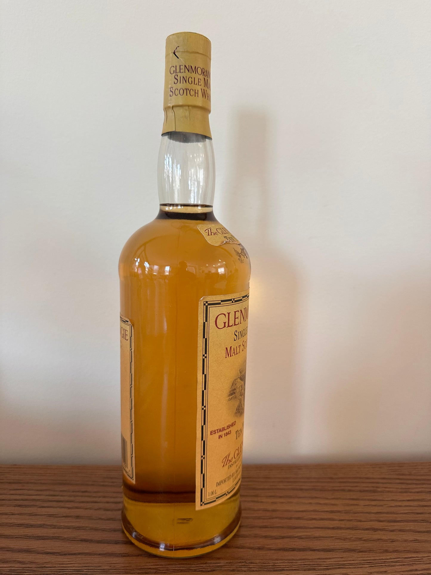 Glenmorangie 10 Year Old Single Malt Scotch Whisky (2000's Bottling) 1 Liter