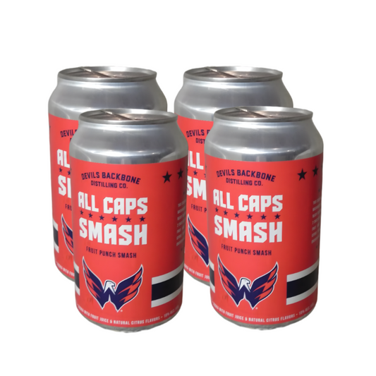 Capitals Devils Backbone All Caps Grapefruit Smash Cocktail 12-Oz Can 4-Pack