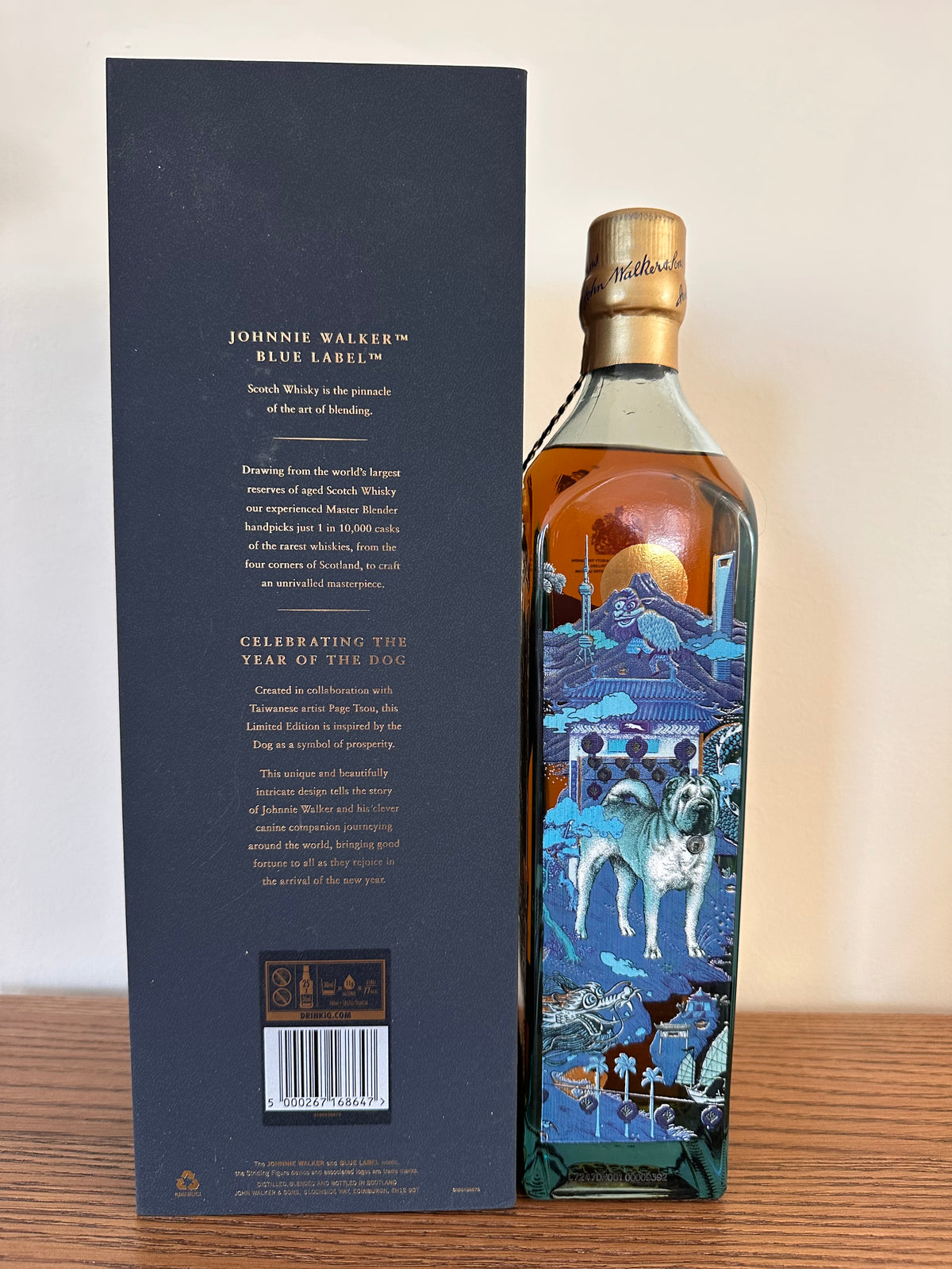 2018 Johnnie Walker Blue Label Year Of The Dog Limited Edition Blended Scotch Whisky 750ml