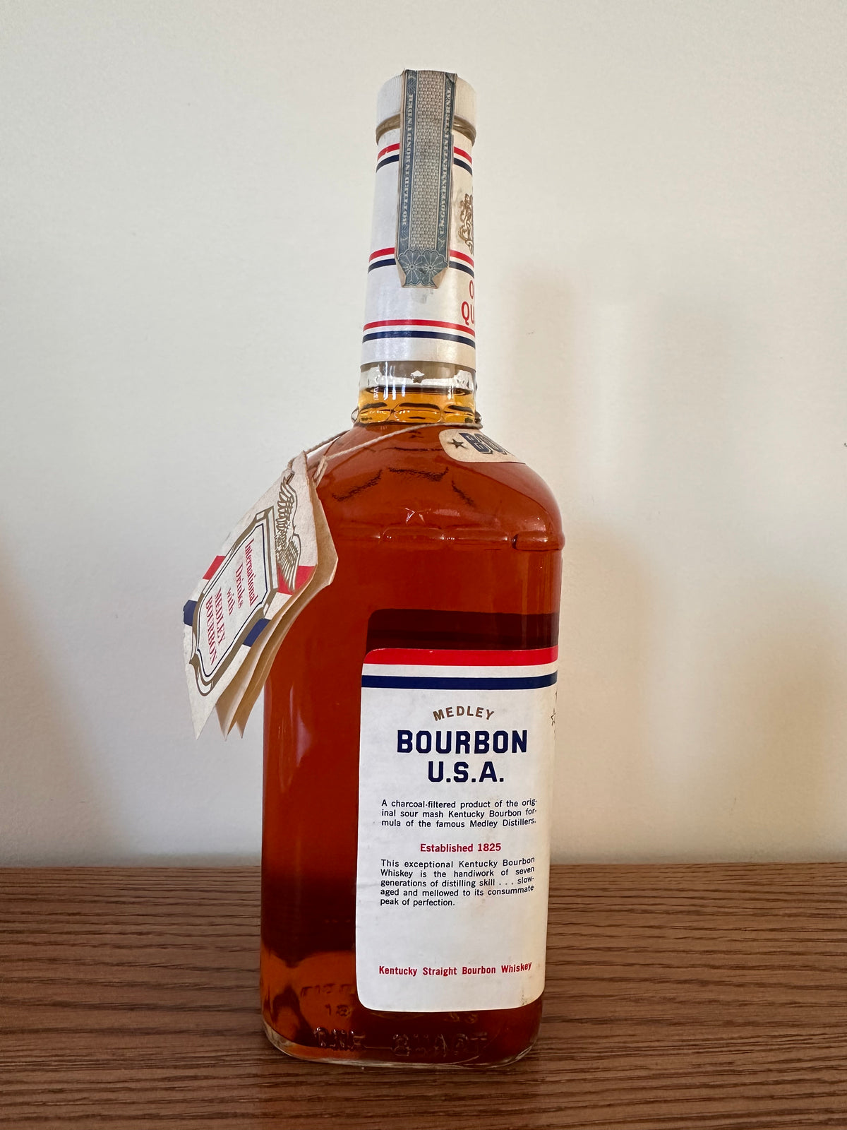 1973 Medley’s Kentucky Straight Bourbon Whiskey 1.0 Quart