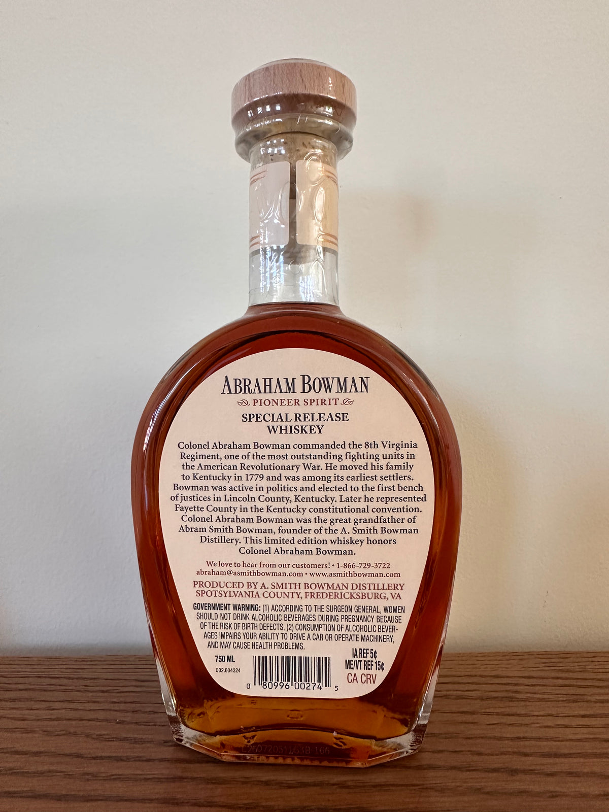 2026 Abraham Bowman Rye Whiskey Release #26 750ml