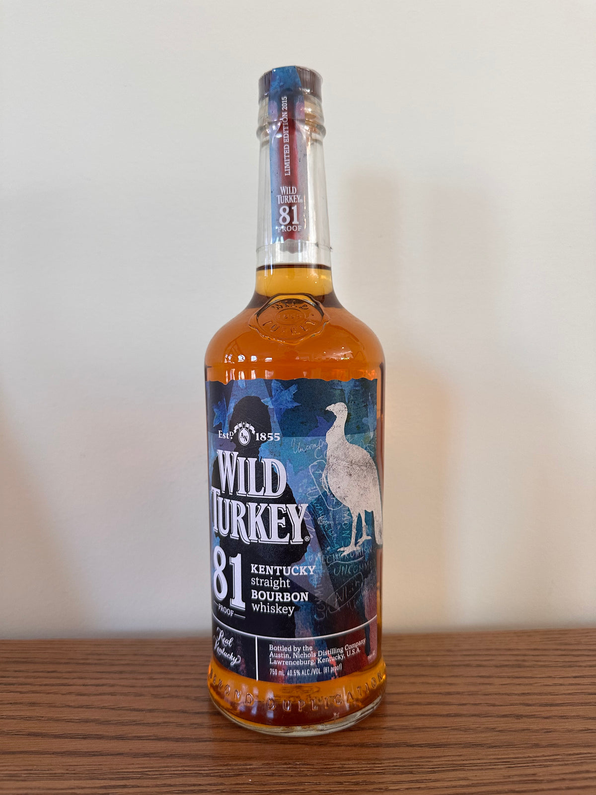 2015 Wild Turkey 81 Veteran Artist Program Edition Kentucky Straight Bourbon Whiskey 750ml