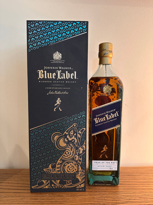 Johnnie Walker Blue Label Limited Edition Year of the Rat Blended Scotch Whisky 1.0 Liter
