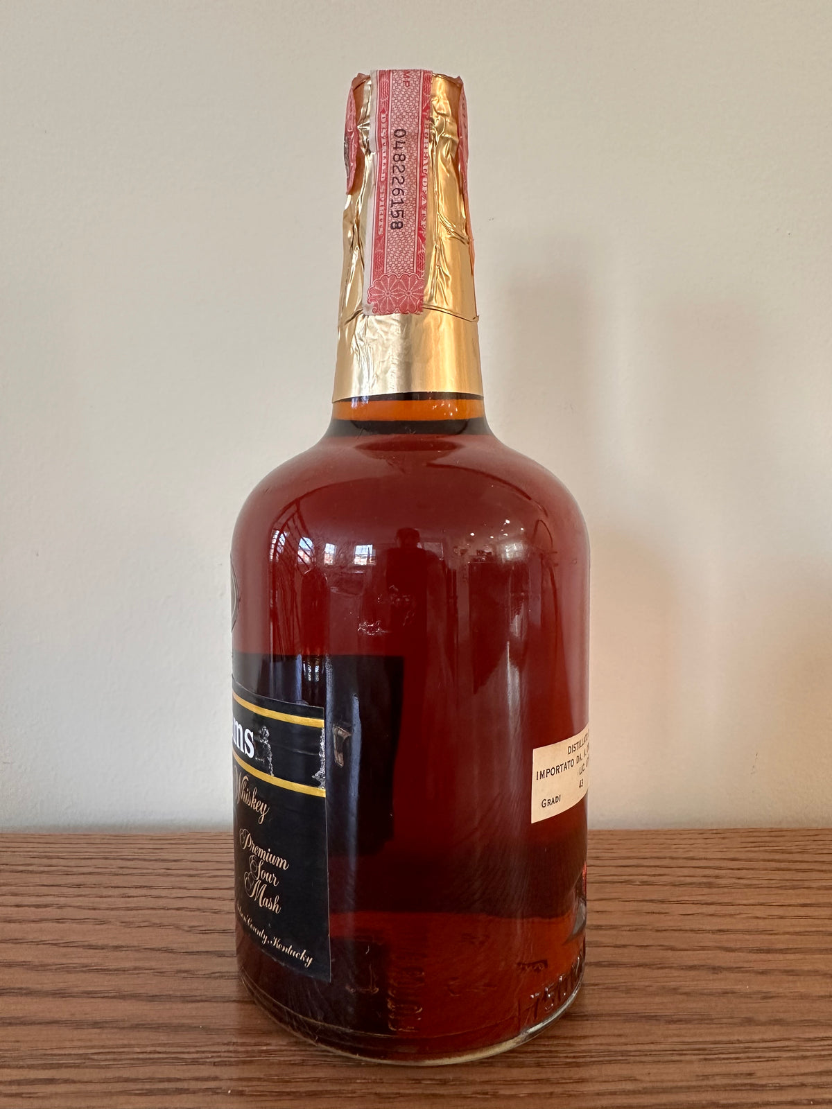 1978 Evan Williams 10 Year Gold Foil 750ml