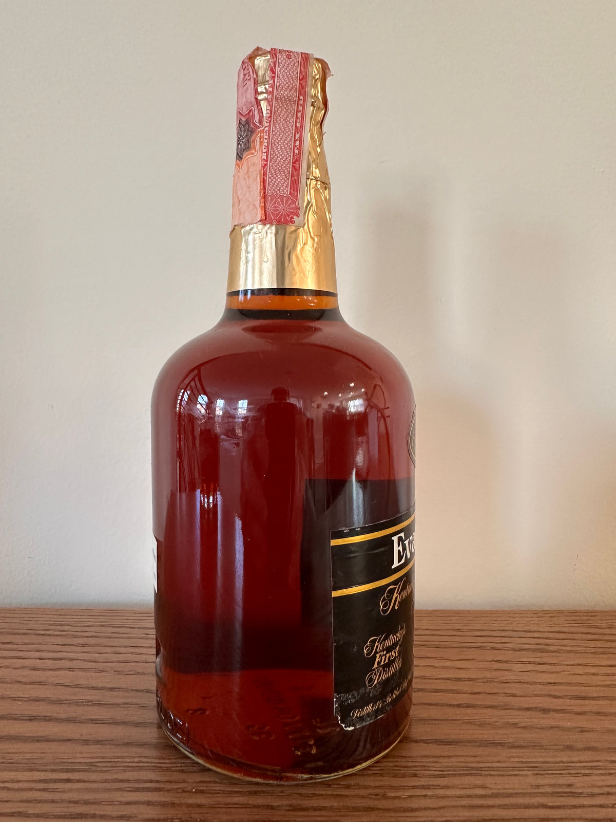1978 Evan Williams 10 Year Gold Foil 750ml